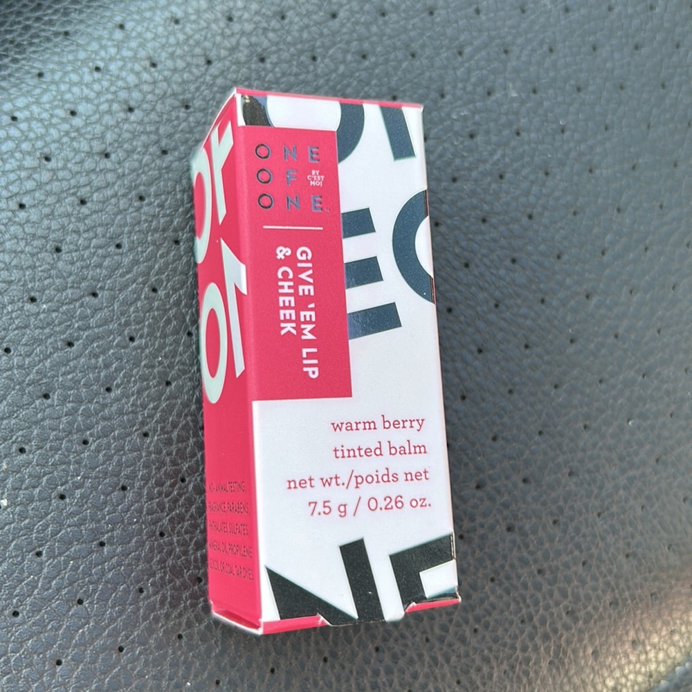 One of One by C'est Moi Give 'Em Lip (& Cheek) Tinted Balm, in Smart Mouth, NIB